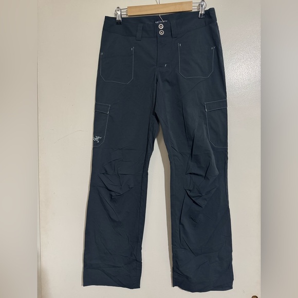 Arcteryx Rampart Women’s 6 dark gray trail pants hiking nylon spandex trousers